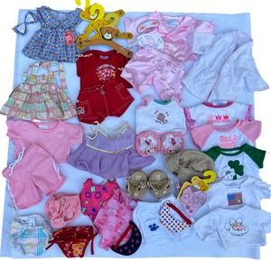 Build A Bear Workshop Kids Doll Clothes Outfit Lot Pajamas Swimsuit Accessories
